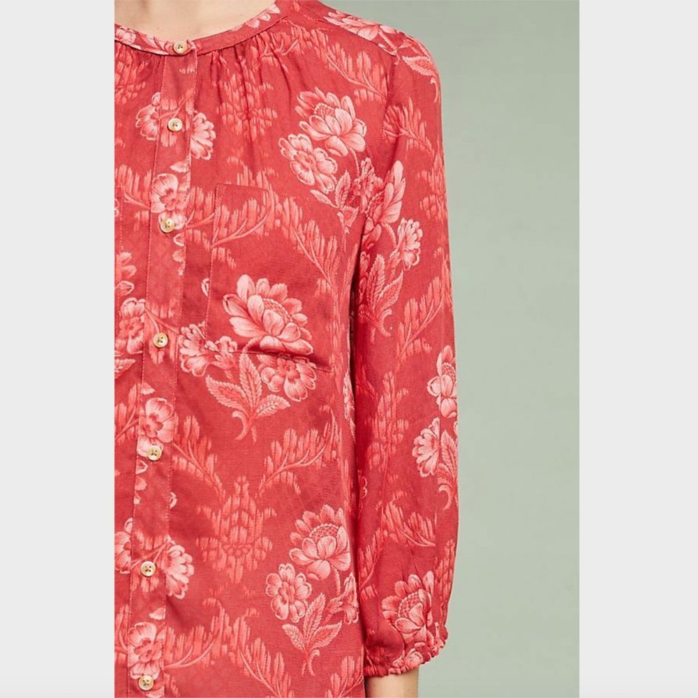 NWT Akemi + Kin Coconino Printed Buttondown - Picture 4 of 5